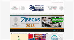 Desktop Screenshot of cetis143.edu.mx